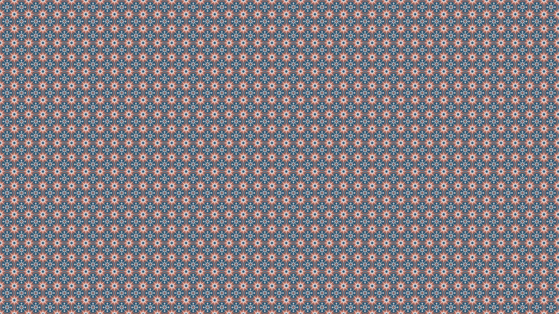 Tile Flowers - RödnBlå