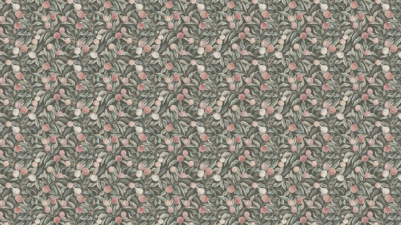 Painterly Peaches - Dark Grön