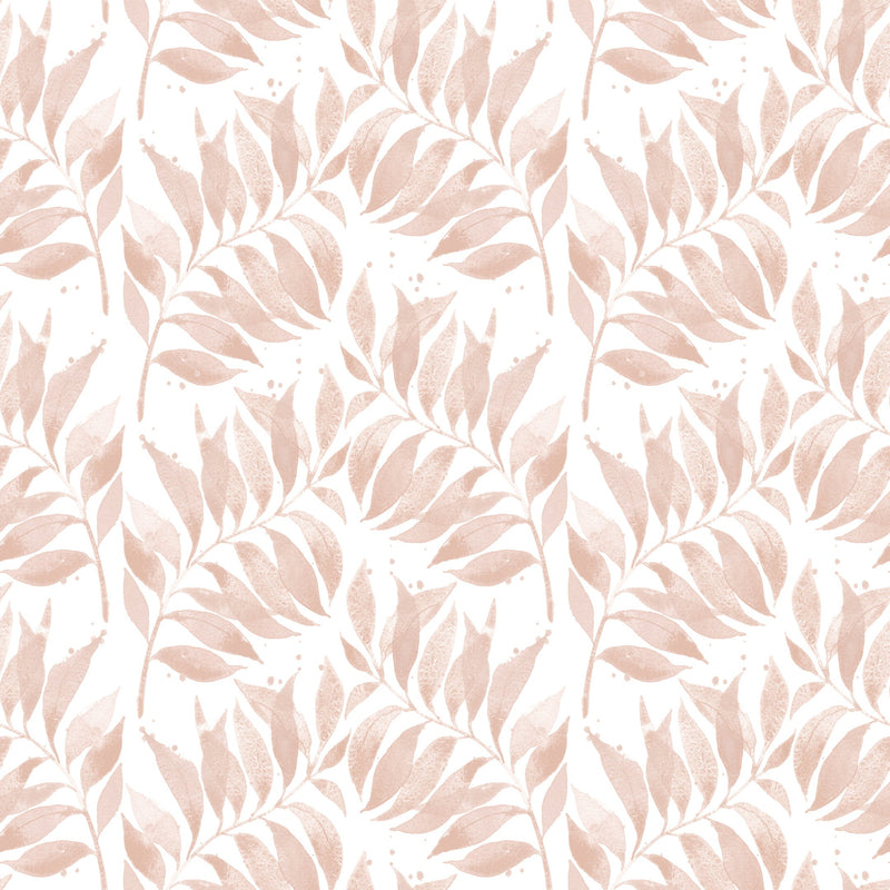 TextuRöd Watercolor Palm Leaf -Terracotta