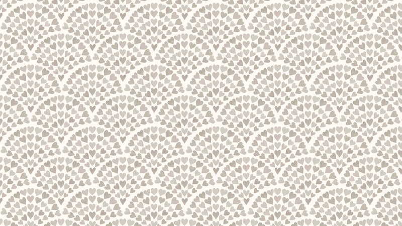 Scallop Hearts - Grey