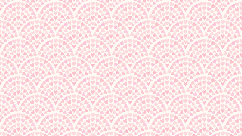 Scallop Hearts - Rosa