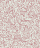 Lines - Beige och varm mörkrosa