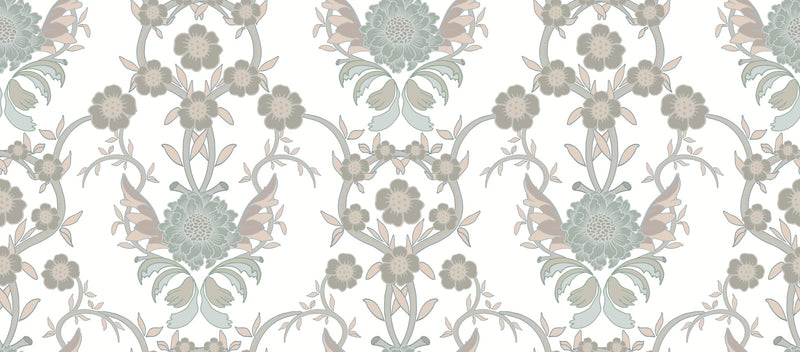 Serendipity - white -pastel red