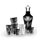 Målerås Glasbruk Kubik Tumbler (Dricksglas), MASQ TABLEWARE, Svart - höjd 125mm