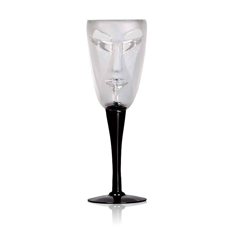 Målerås Glasbruk  Vinglas Kubik, MASQ TABLEWARE, klar  - höjd 250mm