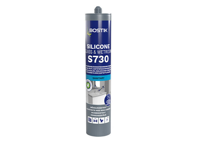 Bostik S730 Silicone Glass & Wetroom - 300ml Flera färger