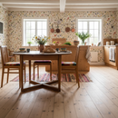 Sommaräng Sommar - Ljus tapet med vilda blommor i minimalistisk design