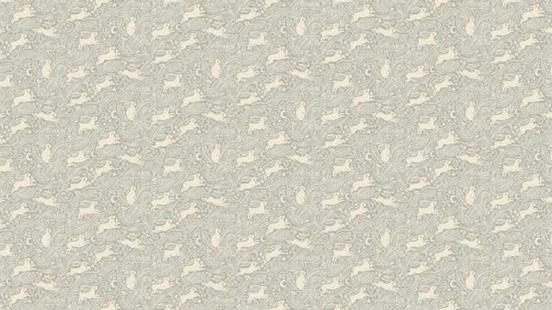 Celestial Sea Rabbit - half drop - Pearl