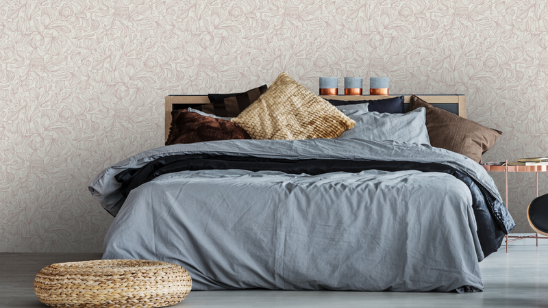 Lines - Beige och varmrosa