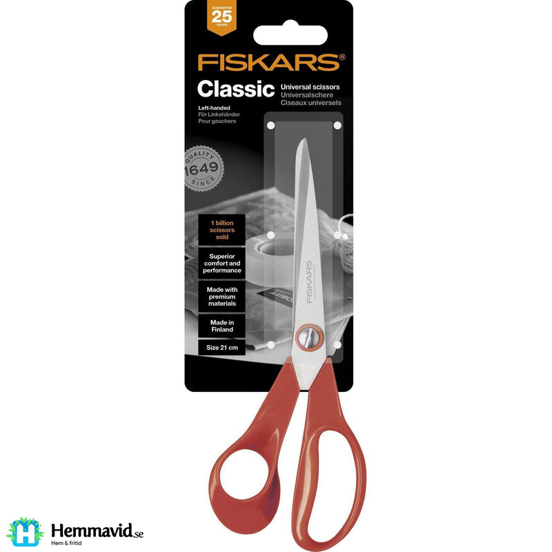 Fiskars Classic universalsax vänsterhänt 21cm - Hemmavid
