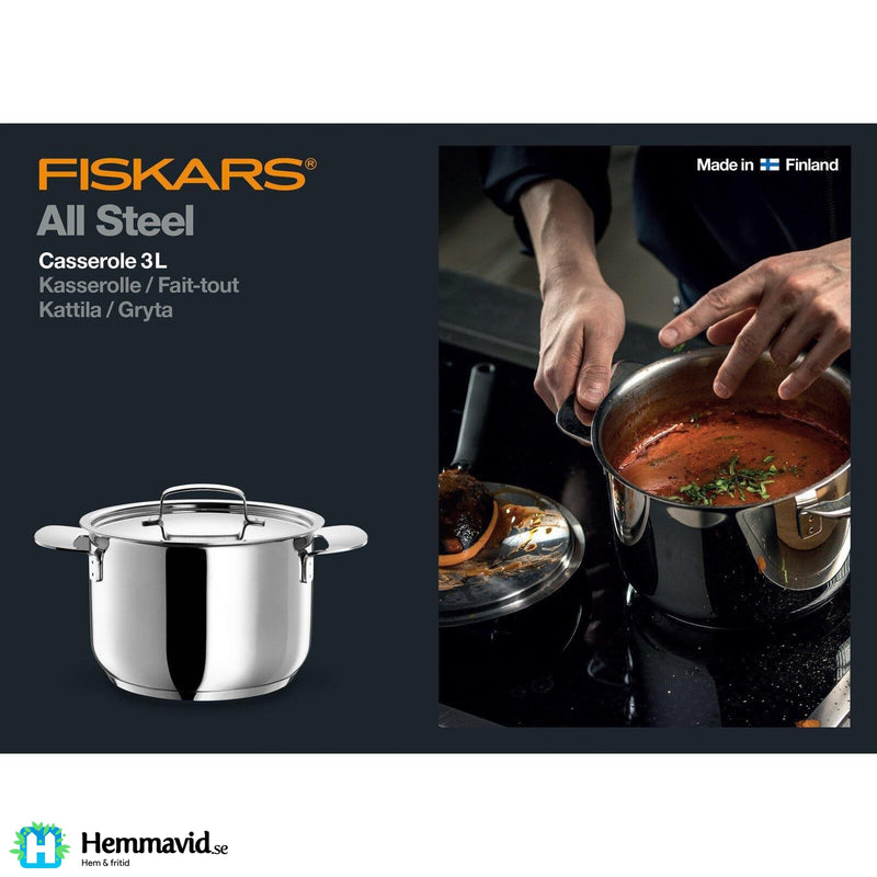 Fiskars All Steel gryta 3 L/18 cm - Hemmavid