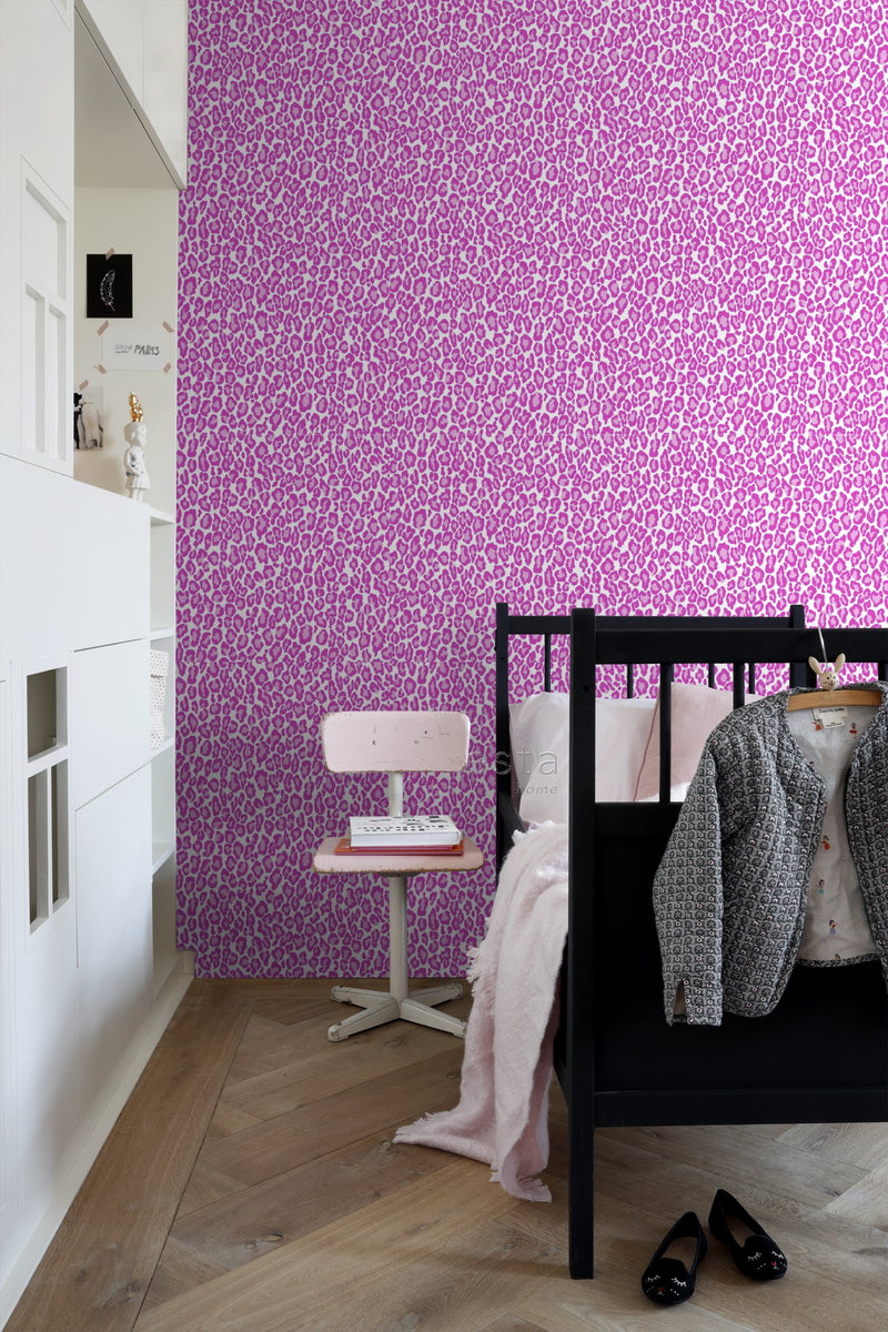 ESTAhome tapet pantrar - rosa - Hemmavid.se