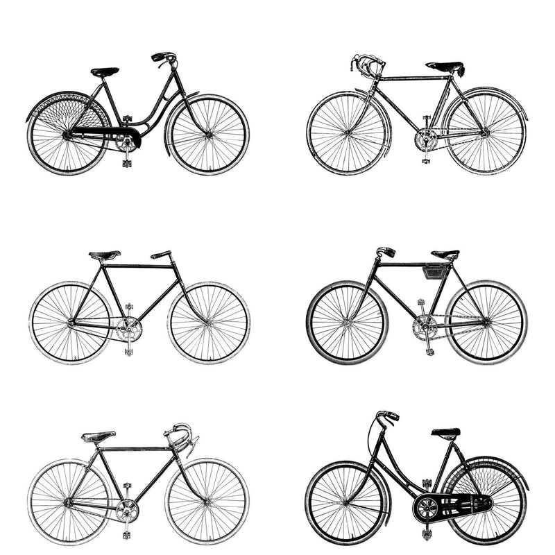 ESTAhome tapet cyklar - vitt och svart - Hemmavid.se