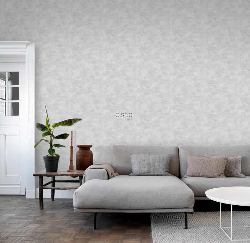 ESTAhome tapet betonglook - ljust krämfärgat - Hemmavid.se