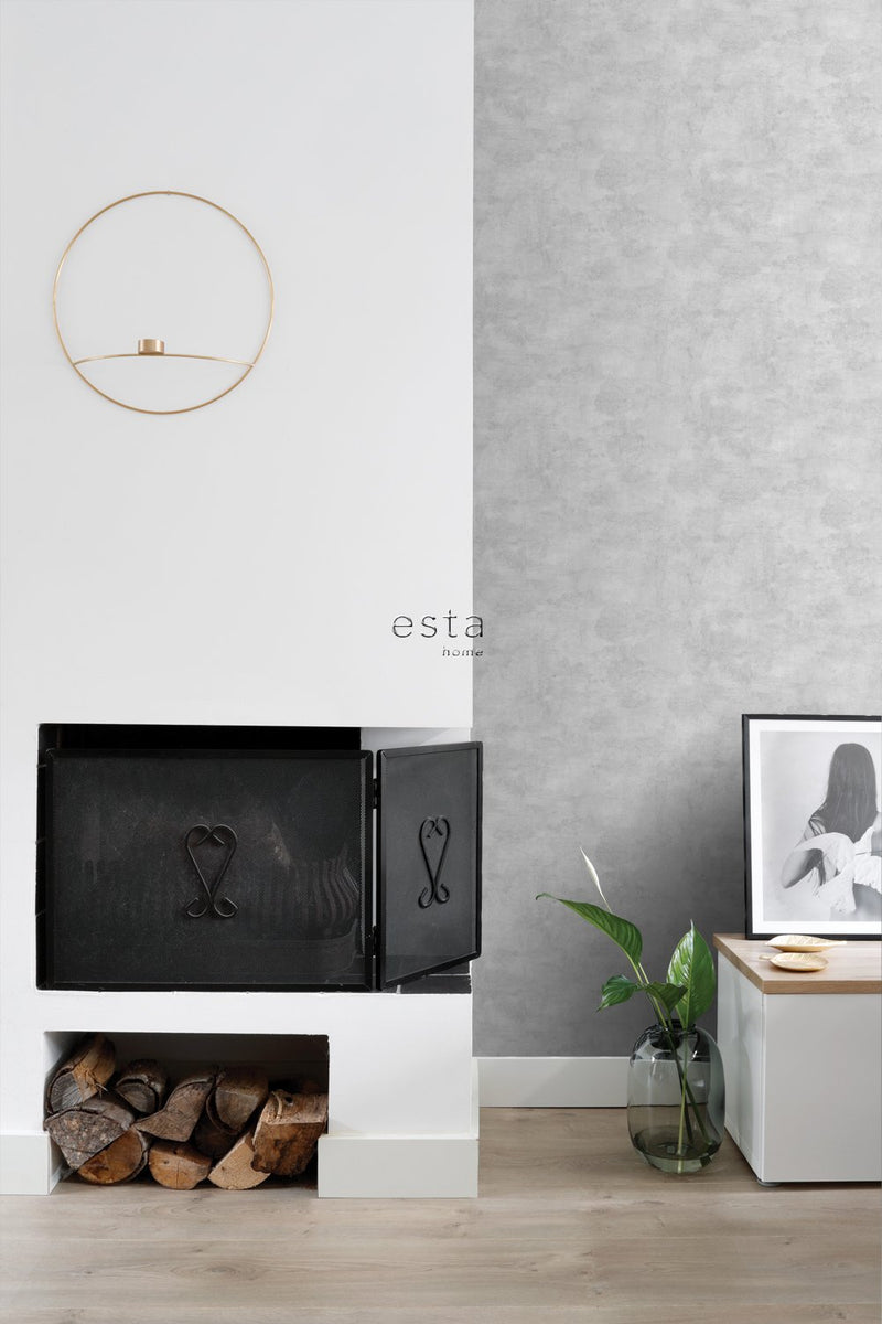 ESTAhome tapet betonglook - ljust krämfärgat - Hemmavid.se