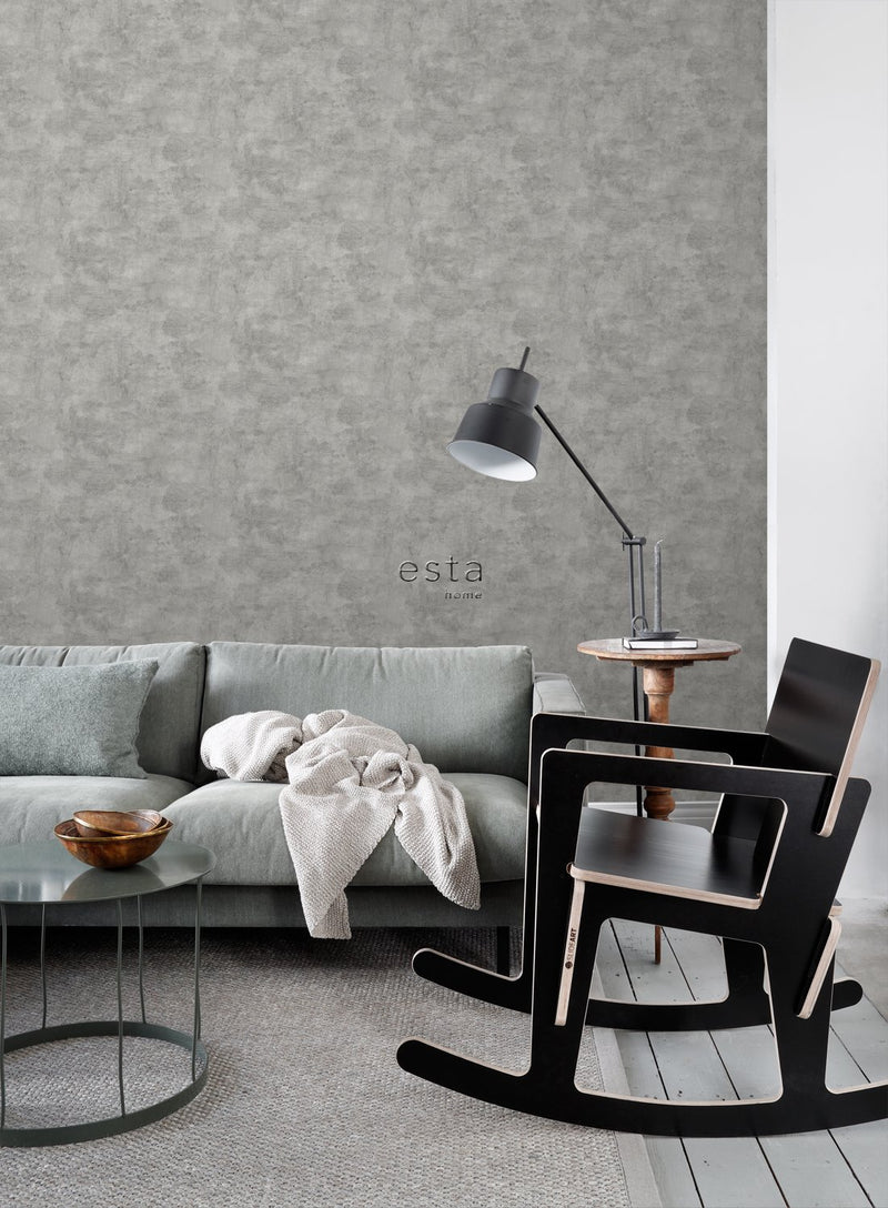 ESTAhome tapet betonglook - varmt grått - Hemmavid.se