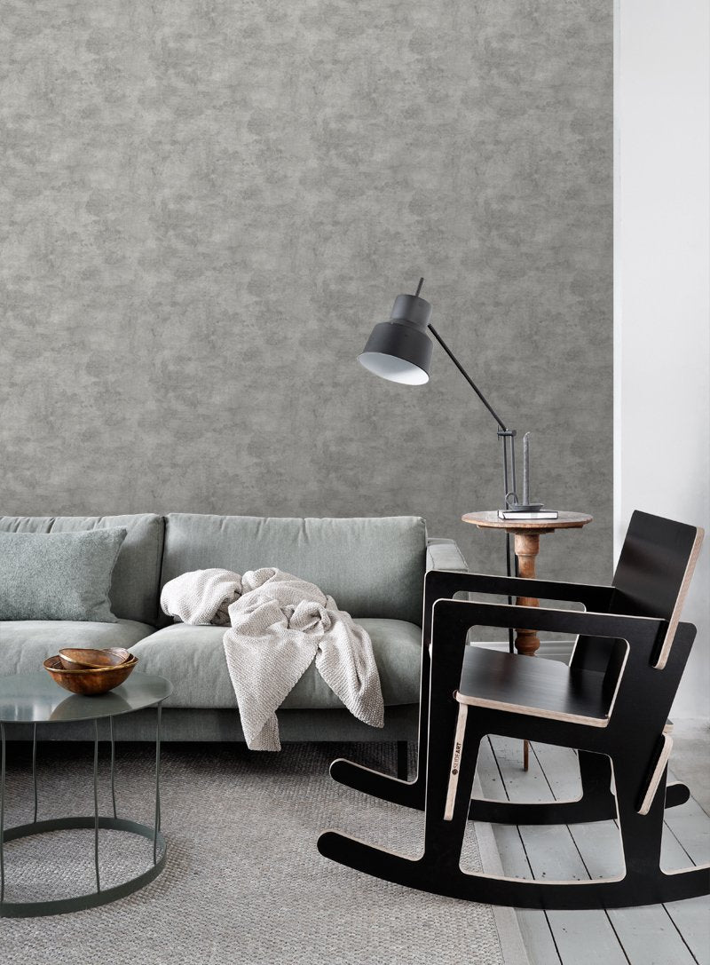 ESTAhome tapet betonglook - varmt grått - Hemmavid.se
