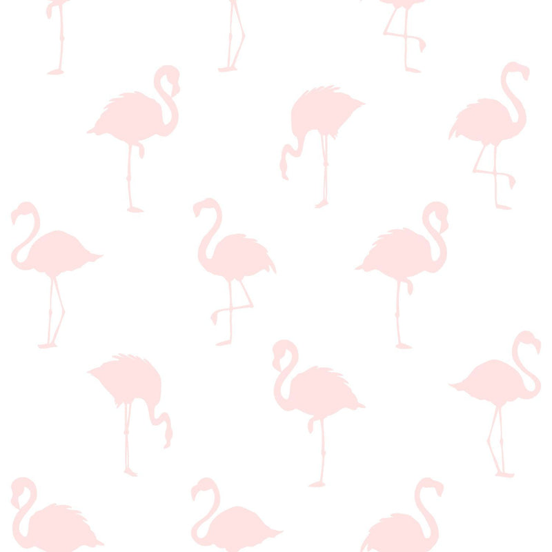 ESTAhome tapet flamingos - ljusrosa och vitt - Hemmavid.se