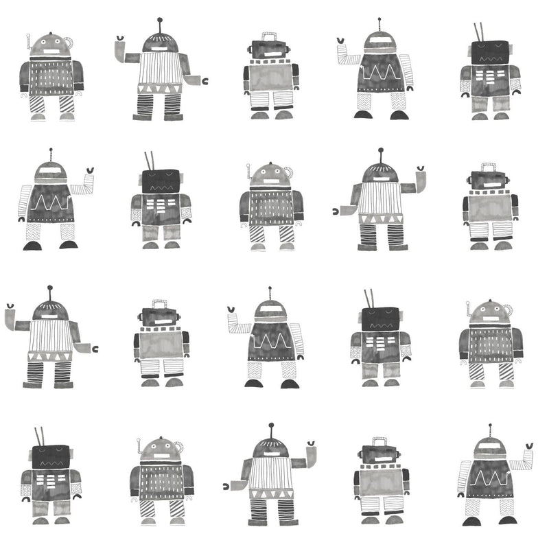 ESTAhome tapet leksaksrobotar - svart - Hemmavid.se