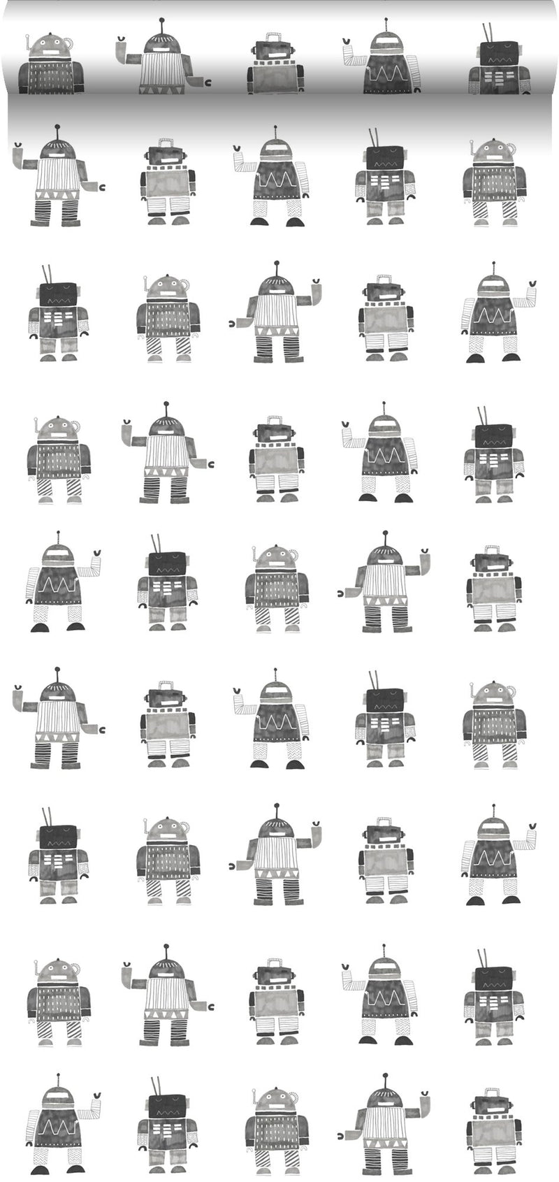 ESTAhome tapet leksaksrobotar - svart - Hemmavid.se