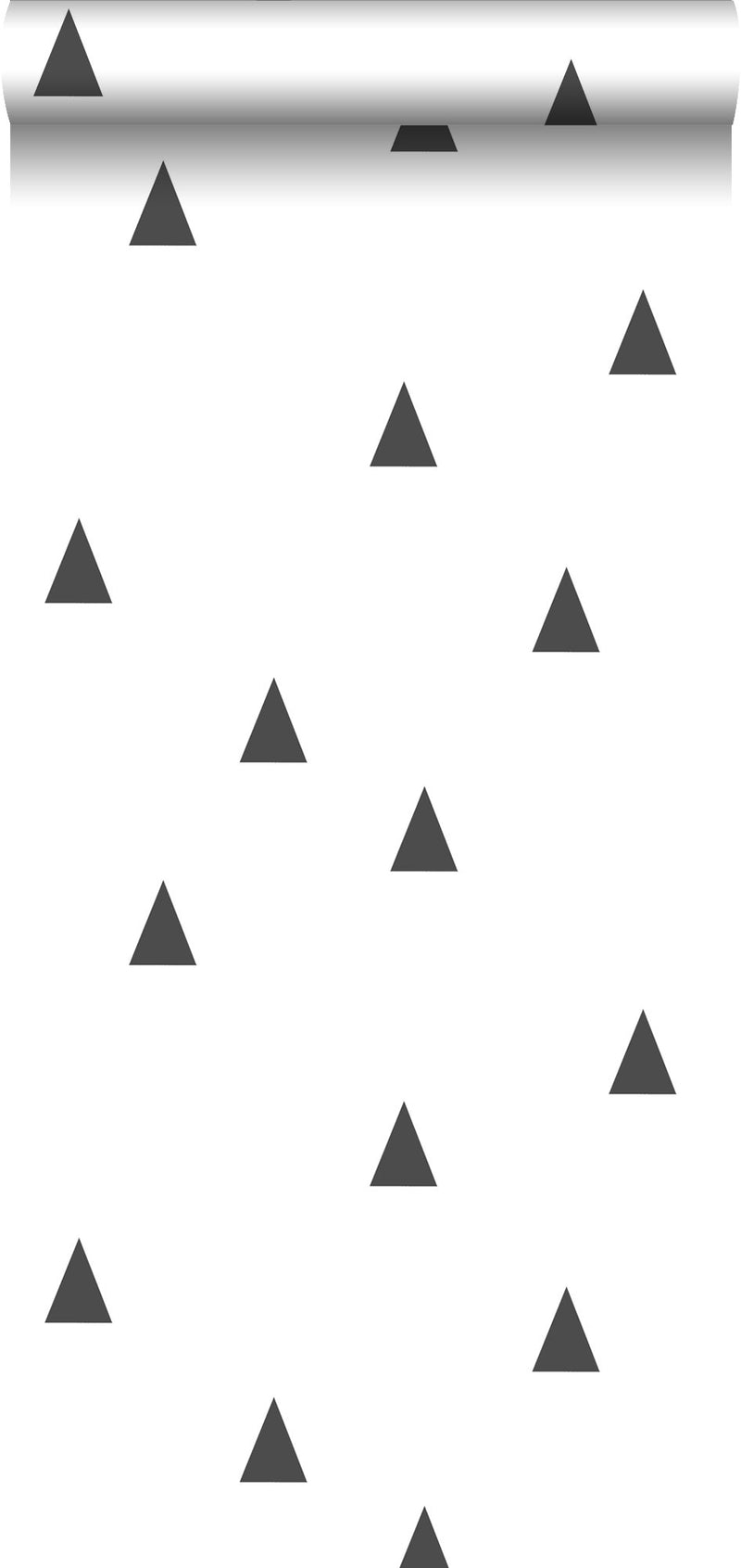 ESTAhome tapet grafiska trianglar - svart och vitt - Hemmavid.se