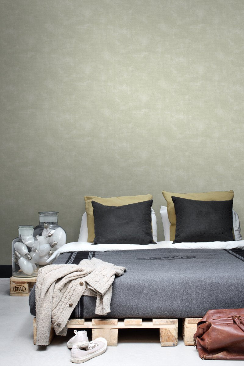 ESTAhome tapet betonglook - mörkbeige - Hemmavid.se