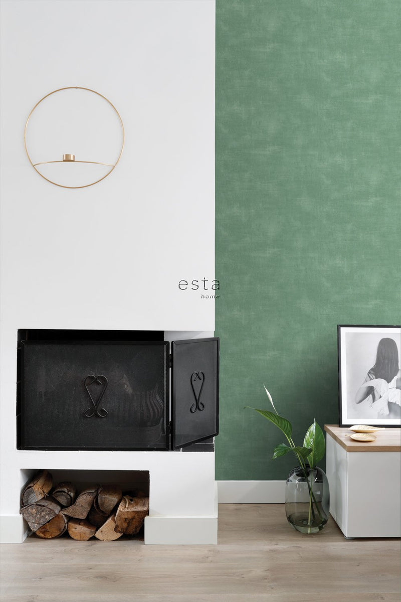 ESTAhome tapet betonglook - grönt - Hemmavid.se