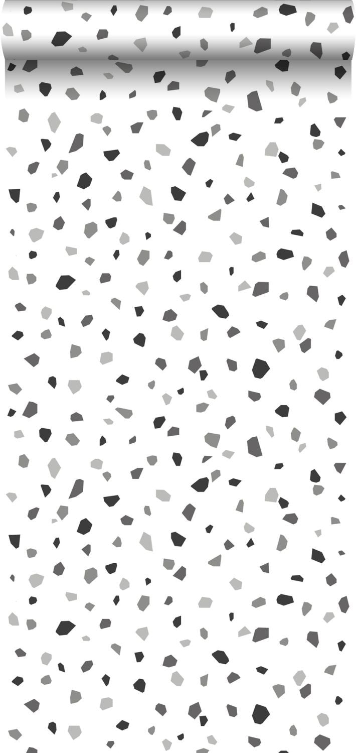 ESTAhome tapet terrazzo - svart, vitt och grått - Hemmavid.se