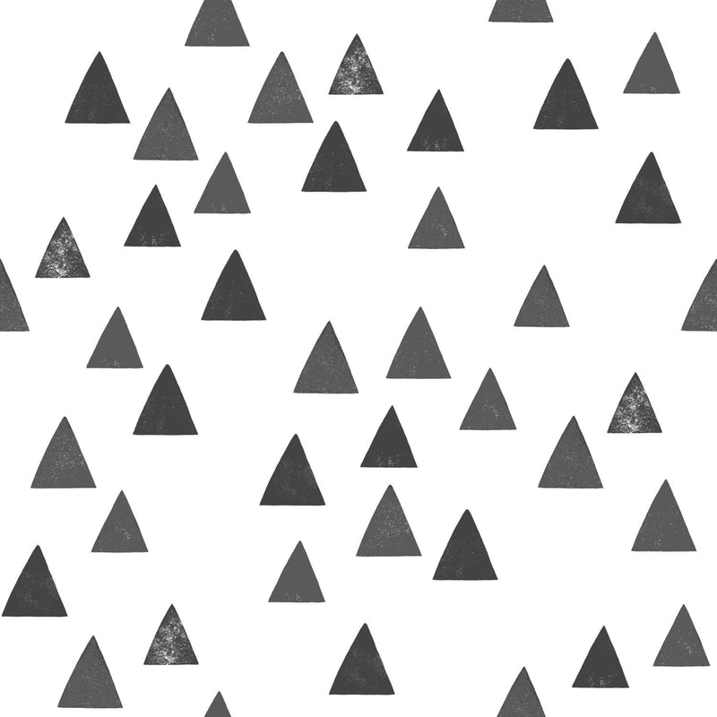 ESTAhome tapet grafiska trianglar - svart och vitt - Hemmavid.se