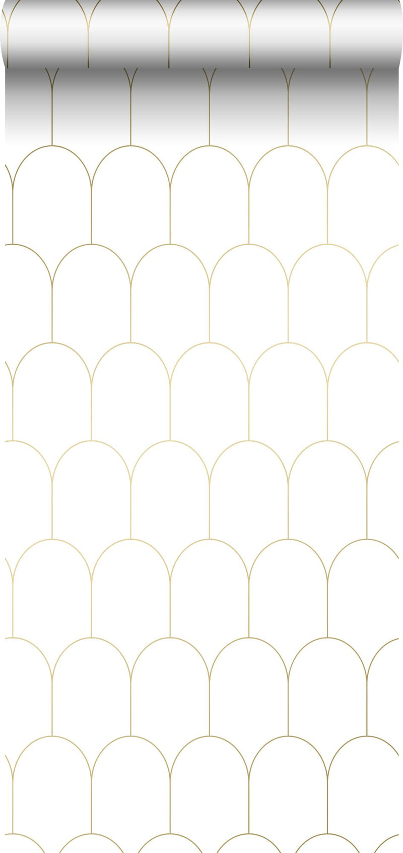 ESTAhome tapet art deco - vitt och guld - Hemmavid.se