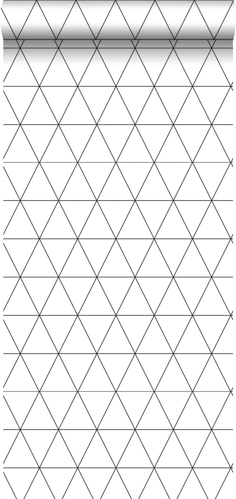 ESTAhome tapet grafiska trianglar vitt och svart - Hemmavid.se