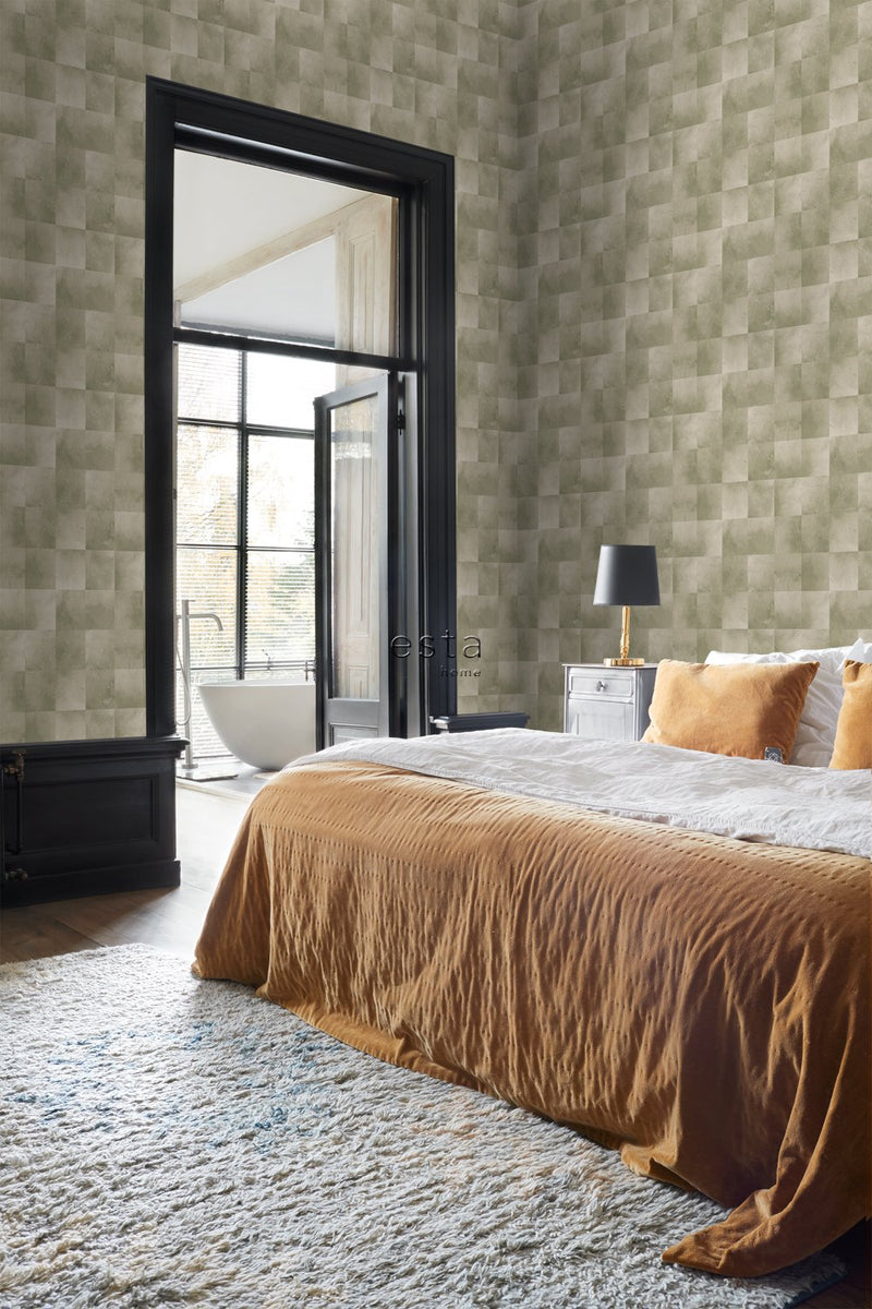 ESTAhome tapet djurmönster varmt beige - Hemmavid.se