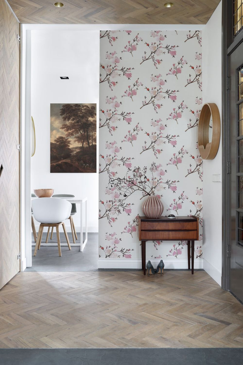 ESTAhome tapet körsbärsblom - rosa - Hemmavid.se