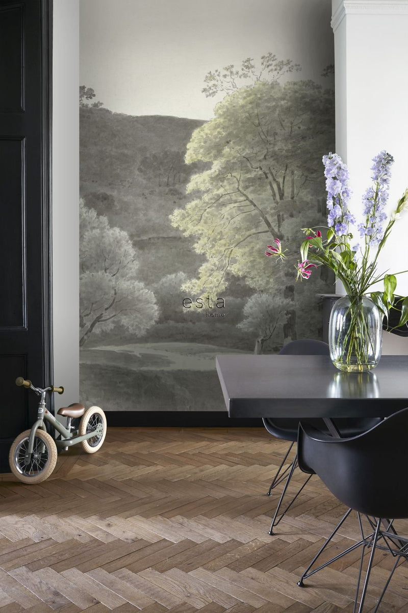 ESTAhome fototapet trälandskap - mintgrönt - Hemmavid.se