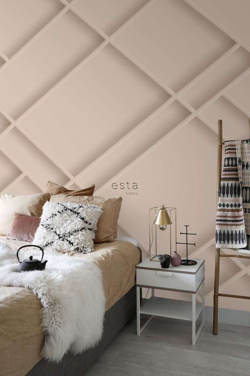ESTAhome fototapet väggpanel milt rosa - Hemmavid.se
