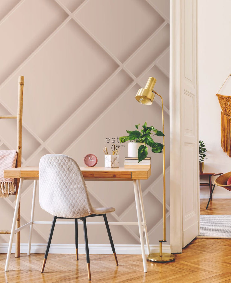 ESTAhome fototapet väggpanel milt rosa - Hemmavid.se