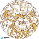 Åry Trays Bachelours button, Glasunderlägg - Ø10cm - 6-pack - Hemmavid