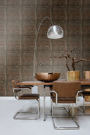 Origin tapet metallplåtar med nitar - rostbrunt - Hemmavid.se