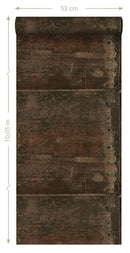 Origin tapet metallplåtar med nitar - rostbrunt - Hemmavid.se