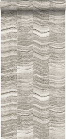 Origin tapet ränder av skiktad marmor - ljusgrått - Hemmavid.se