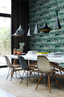 Origin tapet marmorstenar - smaragdgrönt - Hemmavid.se