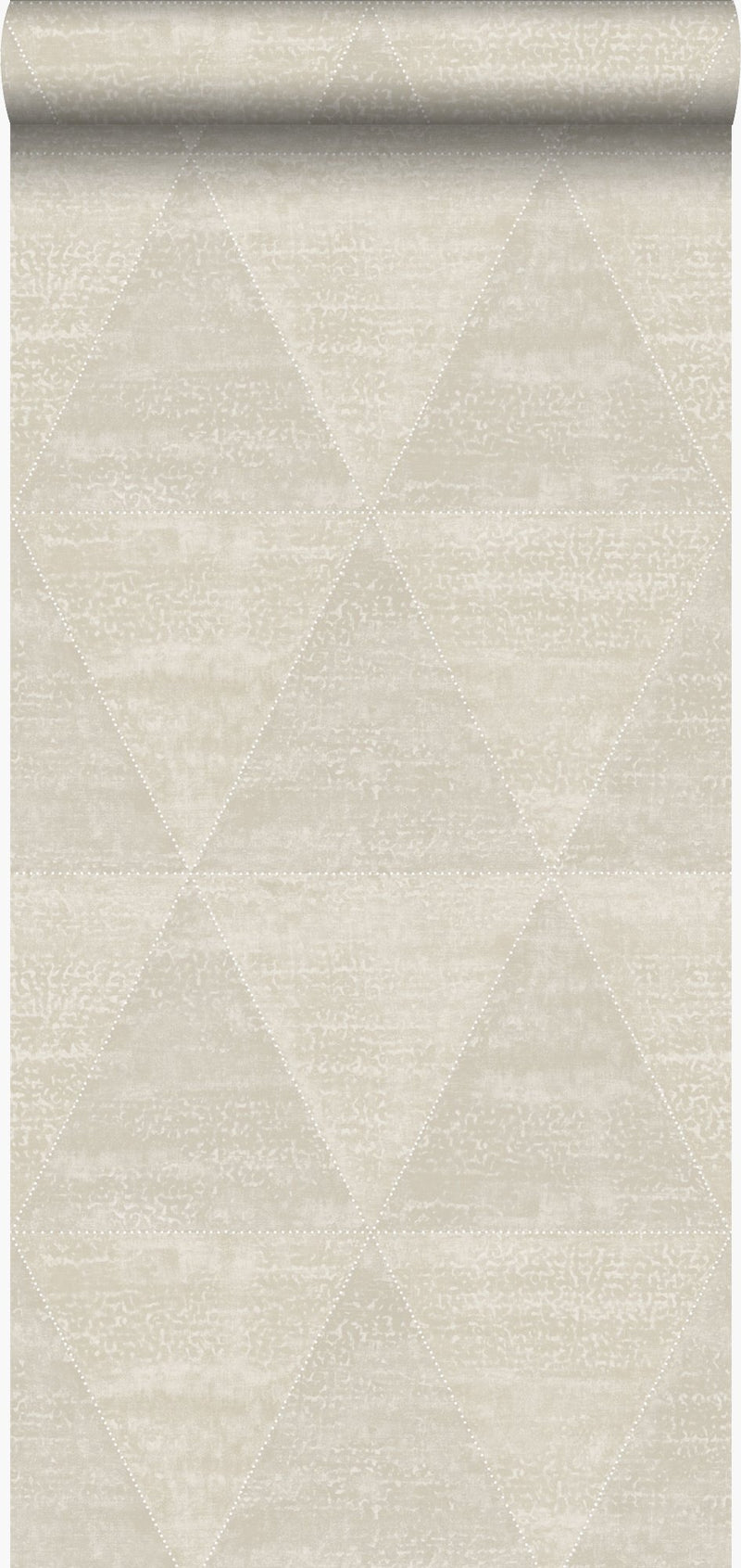 Origin tapet slitna metalltrianglar - beige - Hemmavid.se