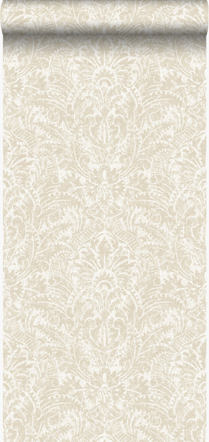 Origin tapet ornament - beige - Hemmavid.se