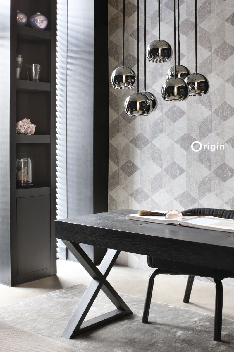 Origin tapet 3D marmor motiv - beige och grått - Hemmavid.se