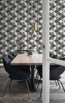 Origin tapet 3D marmor motiv - svart och grått - Hemmavid.se