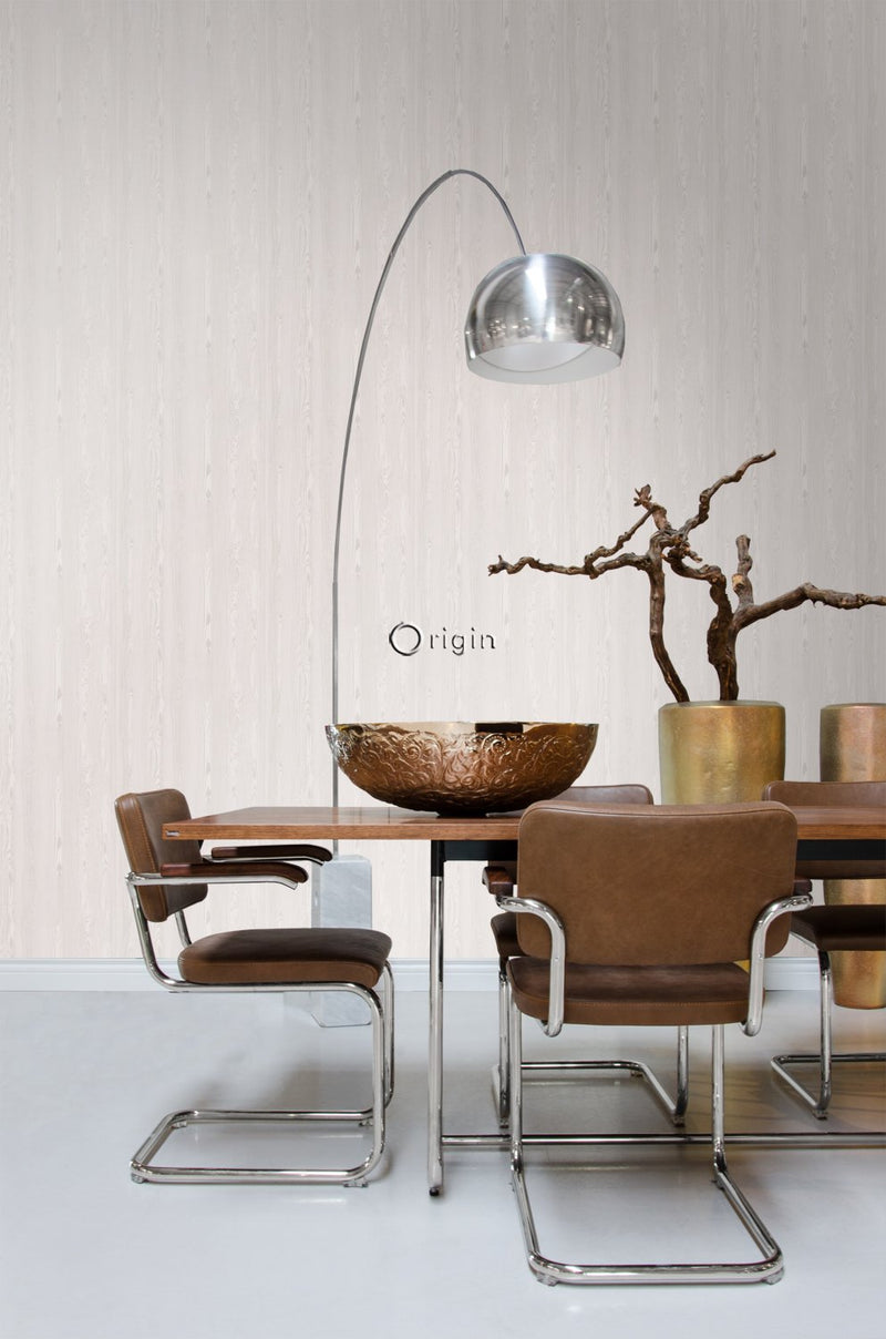 Origin tapet färska träplankor - varm silver - Hemmavid.se