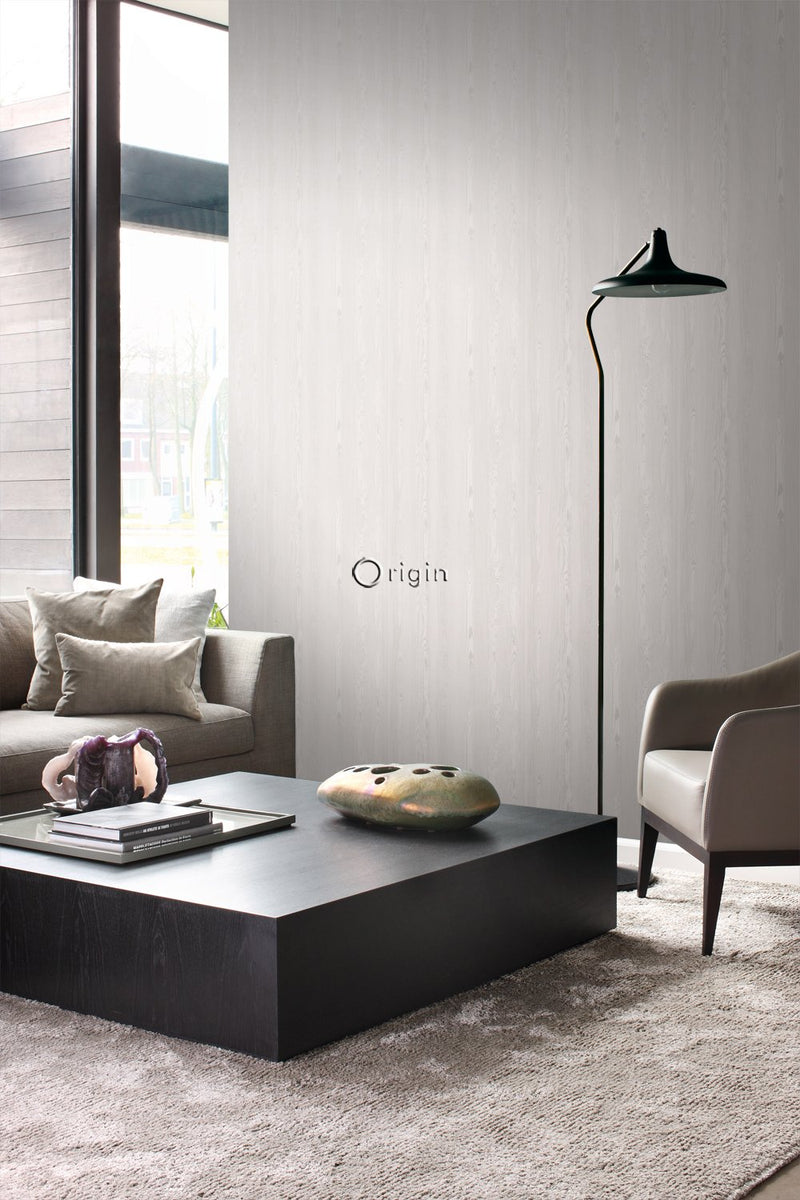 Origin tapet färska träplankor - varm silver - Hemmavid.se