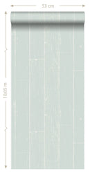 Origin tapet slitna träplankor - mintgrönt - Hemmavid.se