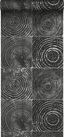 Origin tapet trädstammar - matt svart och silver - Hemmavid.se