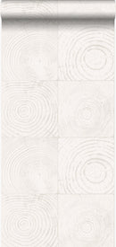 Origin tapet tvärsnitt trädstammar - benvitt - Hemmavid.se